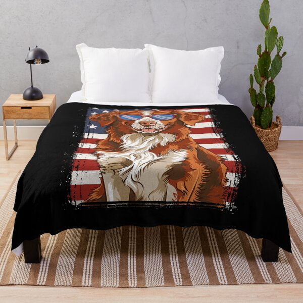 Item preview, Funny Nova Scotia Duck Tolling Retriever Toller 4th July USA Flag America Mom Dad Kids designed and sold by rafaeltto.
