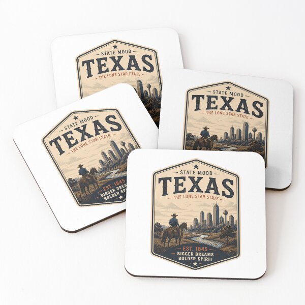 Item preview, Vintage Texas Cowboy Skyline Retro Design designed and sold by StateMoodDesigns.