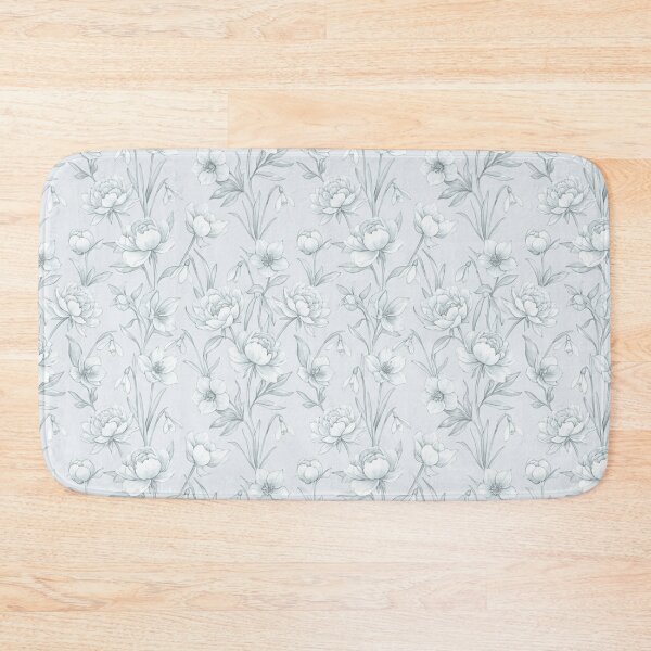 Item preview, Winter White Botanical Watercolor Floral Seamless Pattern designed and sold by Inkworksbyshery.