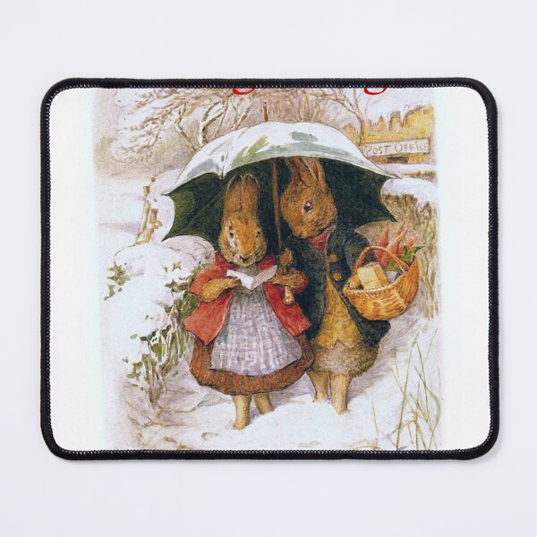 Item preview, Holiday Greetings Rabbits - Beatrix Potter Christmas designed and sold by forgottenbeauty.