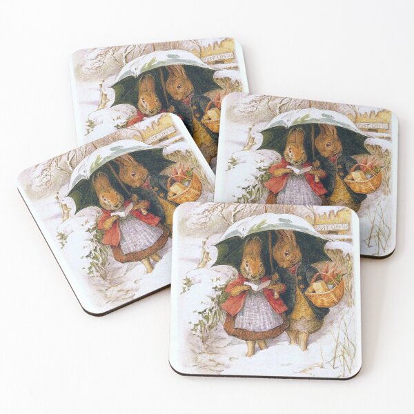 Item preview, Holiday Greetings Rabbits - Beatrix Potter Christmas designed and sold by forgottenbeauty.
