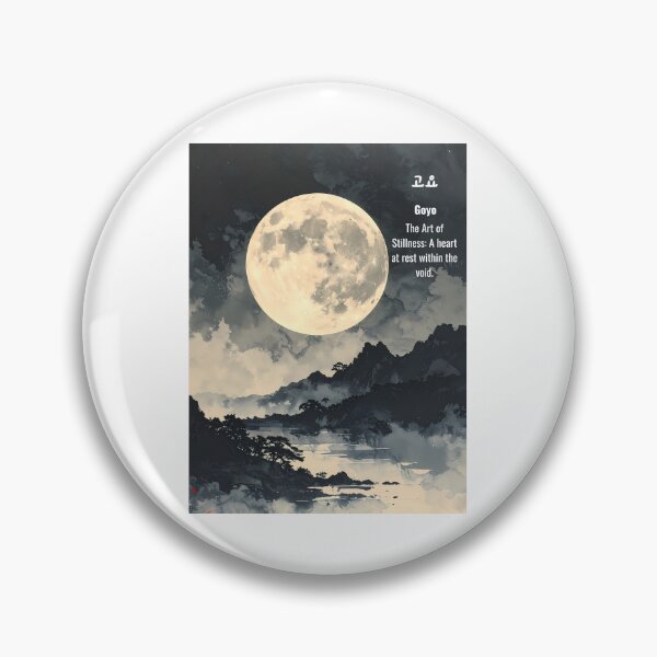 Item preview, Korean Word "Goyo" (Deep Silence) – Calm Hangul Typography Art(Version 3/4) designed and sold by ZenHangulArt.