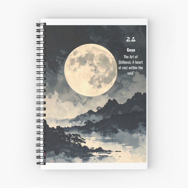 Item preview, Korean Word "Goyo" (Deep Silence) – Calm Hangul Typography Art(Version 3/4) designed and sold by ZenHangulArt.