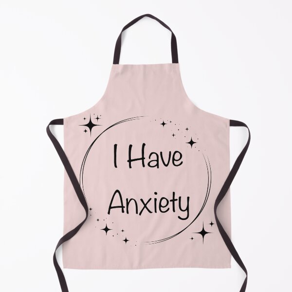 Item preview, “I Have Anxiety” Round Black Sparkle designed and sold by Vileprint.