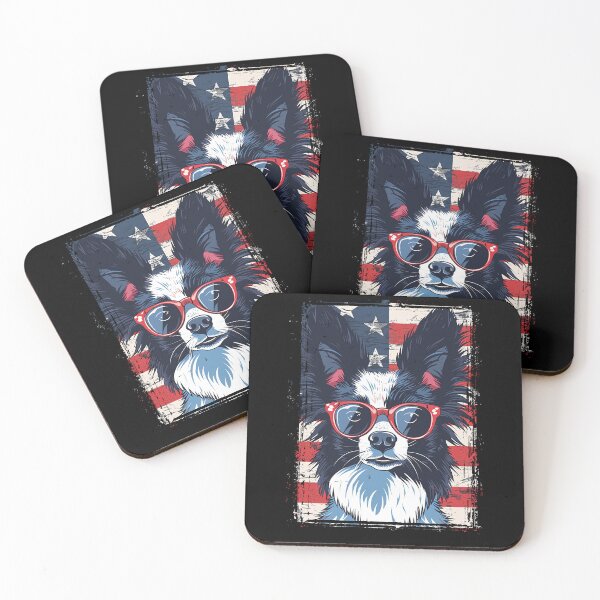 Item preview, Funny Papillon 4th July USA Flag America Mom Dad Kids designed and sold by rafaeltto.