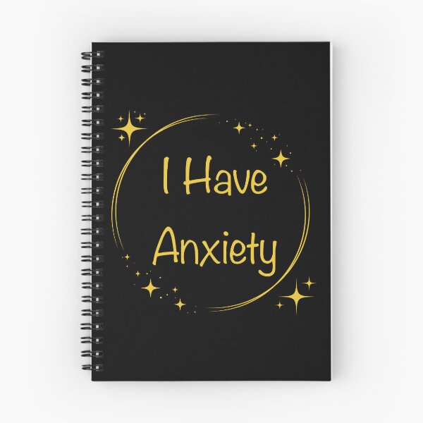 Item preview, “I Have Anxiety” Round Gold Sparkle designed and sold by Vileprint.