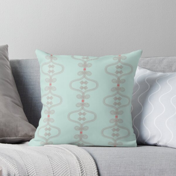 Item preview, Retro Light Blue and Salmon Wallpaper designed and sold by jehb.creative.