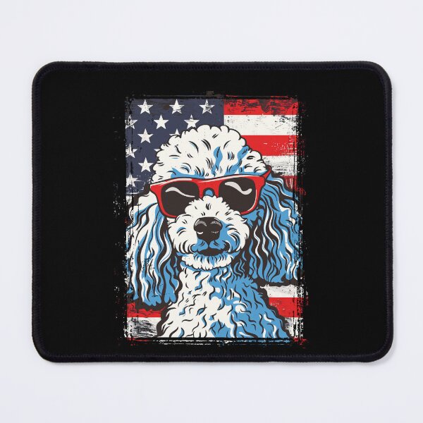 Item preview, Funny Poodle 4th July USA Flag America Mom Dad Kids designed and sold by rafaeltto.
