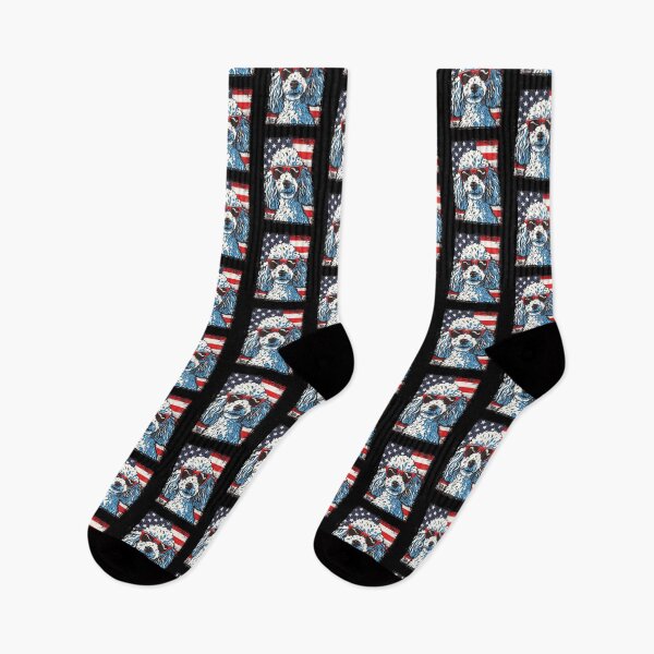 Item preview, Funny Poodle 4th July USA Flag America Mom Dad Kids designed and sold by rafaeltto.