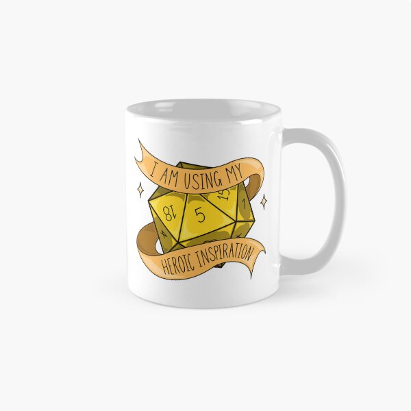Item preview, Heroic Inspiration - Dungeons and Dragons D20 Dice designed and sold by Meg Vic Makes Art.