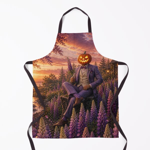 Item preview, Headless Horseman Lupine Garden - Gothic Spring Fantasy Art designed and sold by TheHorsemanRidesAgain.
