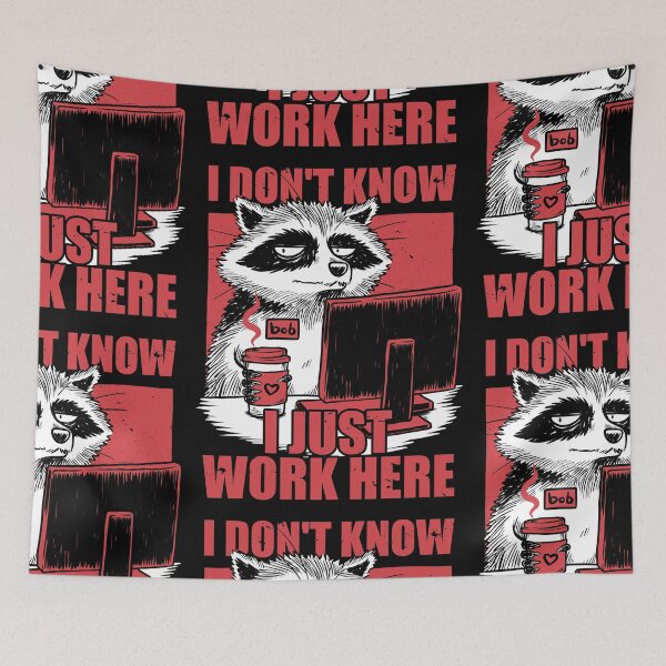 Item preview, Raccoon Tired Work designed and sold by Studio Mootant.