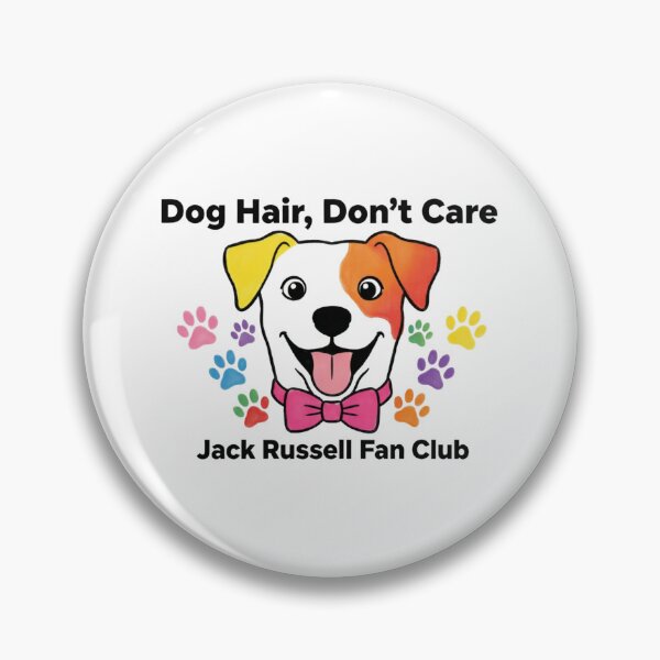 Item preview, Dog Hair Don't Care Jack Russell Fan Club - Cute Dog Head with Bow Tie designed and sold by Prints by Mat.