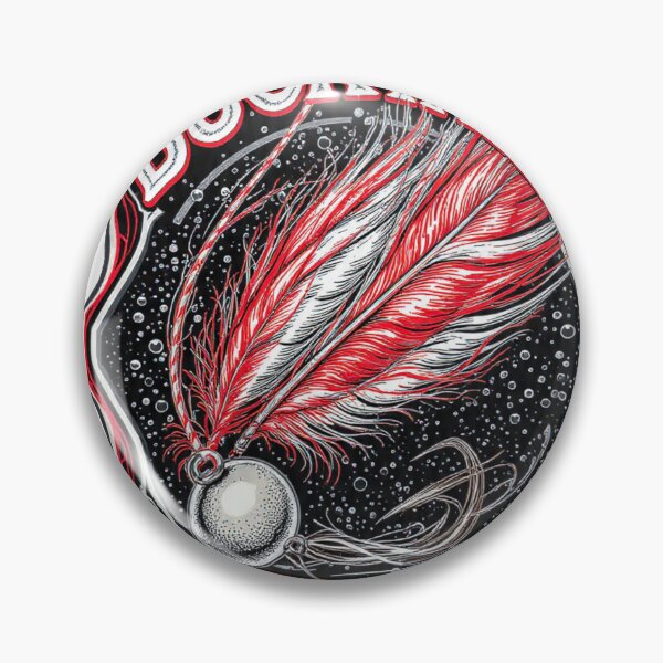 Item preview, American Traditional Fishing Lure Bucktail Jig Legend Vintage Art designed and sold by YMLux.
