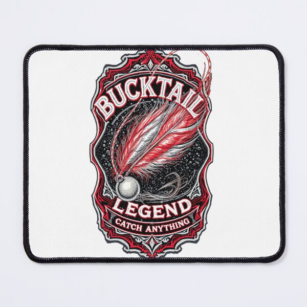 Item preview, American Traditional Fishing Lure Bucktail Jig Legend Vintage Art designed and sold by YMLux.