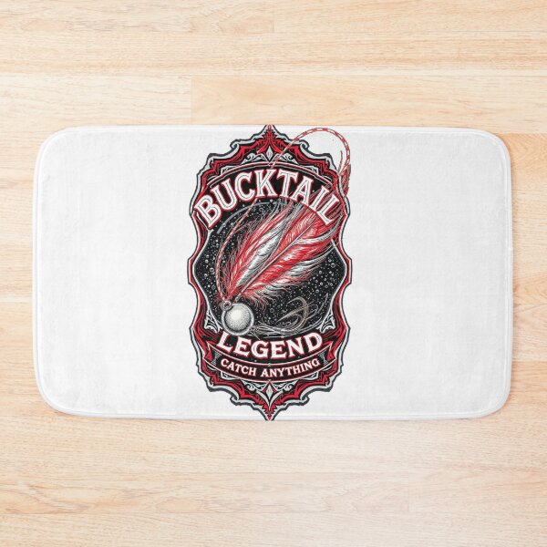 Item preview, American Traditional Fishing Lure Bucktail Jig Legend Vintage Art designed and sold by YMLux.