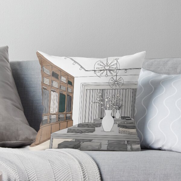 Item preview, Minimalist Boutique Interior Line Art Scene designed and sold by PixorStudio.