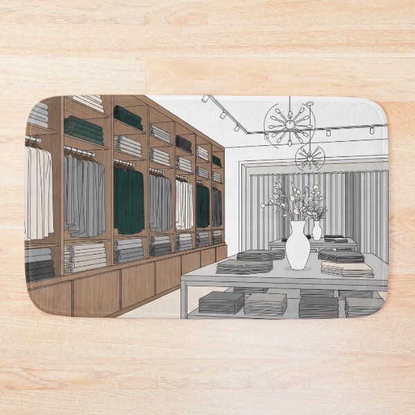 Item preview, Minimalist Boutique Interior Line Art Scene designed and sold by PixorStudio.