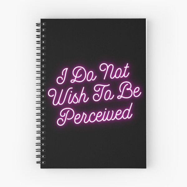 Item preview, “I Do Not Wish To Be Perceived” Pink Neon Design designed and sold by Vileprint.