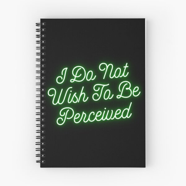 Item preview, “I Do Not Wish To Be Perceived” Green Neon Design designed and sold by Vileprint.