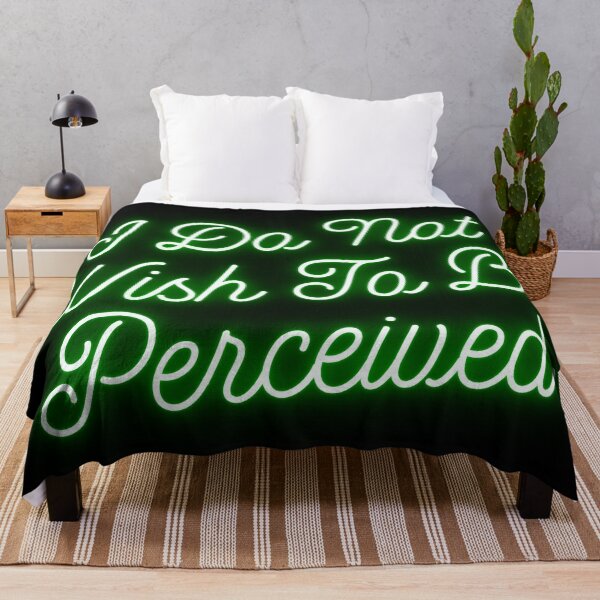 Item preview, “I Do Not Wish To Be Perceived” Green Neon Design designed and sold by Vileprint.