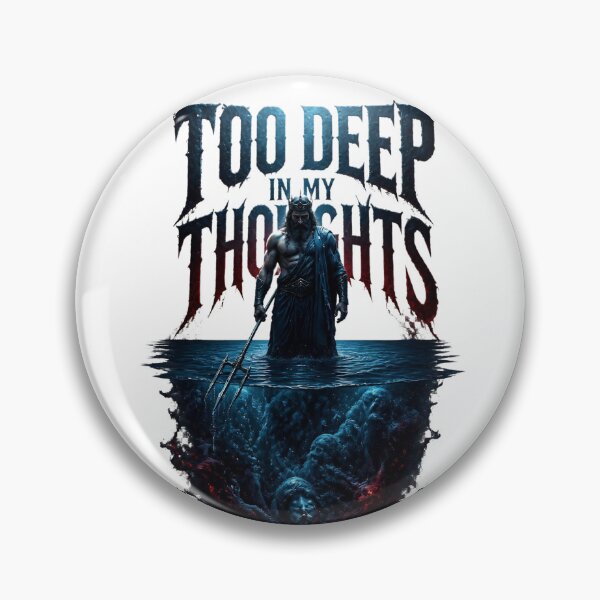 Item preview, Too Deep In My Thoughts – Dark Poseidon Mythology Design designed and sold by ArtisElec.