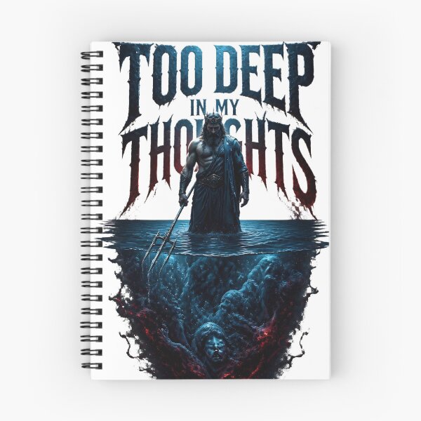 Item preview, Too Deep In My Thoughts – Dark Poseidon Mythology Design designed and sold by ArtisElec.