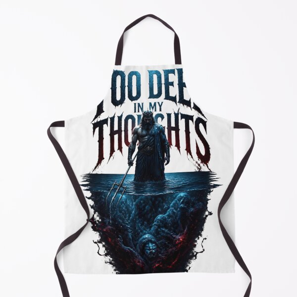 Item preview, Too Deep In My Thoughts – Dark Poseidon Mythology Design designed and sold by ArtisElec.