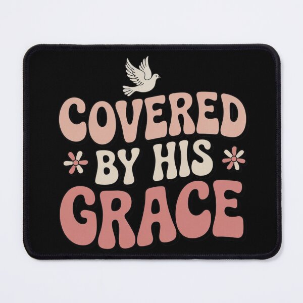 Item preview, Covered By His Grace Christian T-Shirt | Retro Groovy Dove Faith Women Religious Gift designed and sold by EvolusionPro.