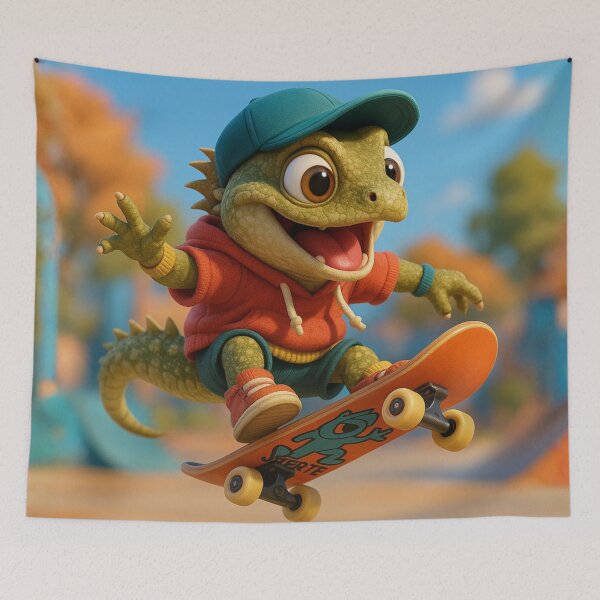 Item preview, Skater Tuatara Reptile designed and sold by Sillytoe.