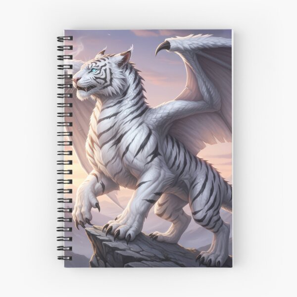 Item preview, White Tiger Dragon Art Print designed and sold by Cerafus.