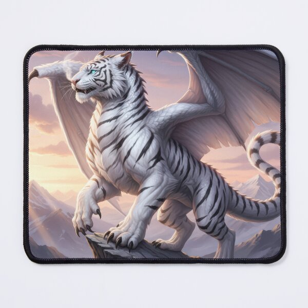 Item preview, White Tiger Dragon Art Print designed and sold by Cerafus.