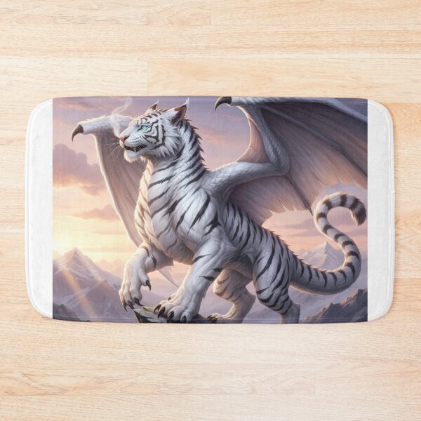 Item preview, White Tiger Dragon Art Print designed and sold by Cerafus.