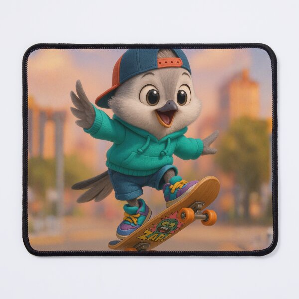 Item preview, Skater Tufted Titmouse designed and sold by Sillytoe.
