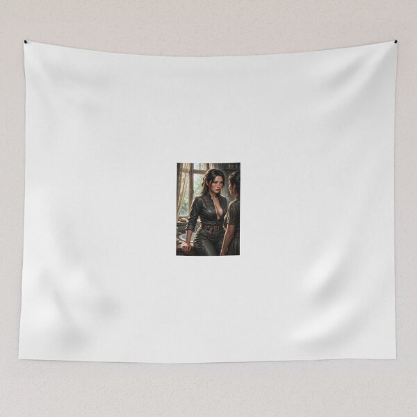 Item preview, Woman in Black Jumpsuit by Window designed and sold by CathryneDelamort.