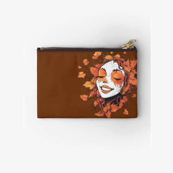 Item preview, Halloween 7 - Smiling Autumn Spirit Leaf Portrait designed and sold by NikaNavi.