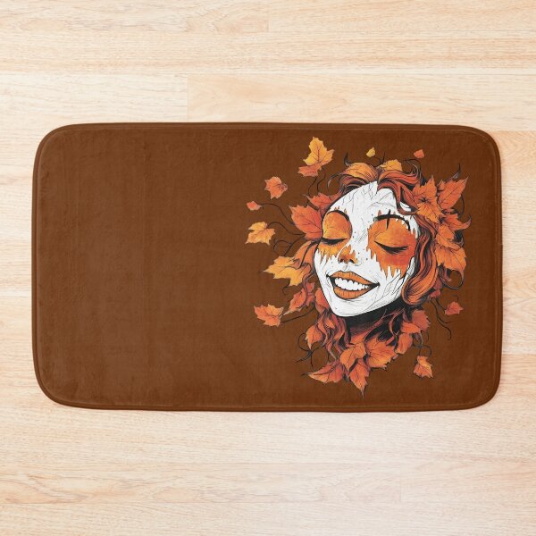 Item preview, Halloween 7 - Smiling Autumn Spirit Leaf Portrait designed and sold by NikaNavi.