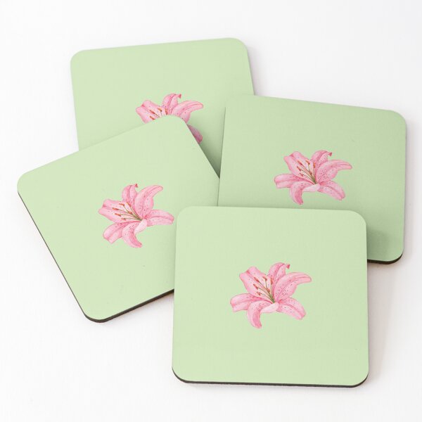 Item preview, Pink Lily on Green Botanical Aesthetic designed and sold by Islabonita..