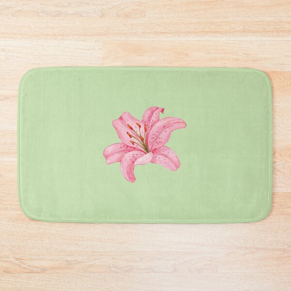 Item preview, Pink Lily on Green Botanical Aesthetic designed and sold by Islabonita..