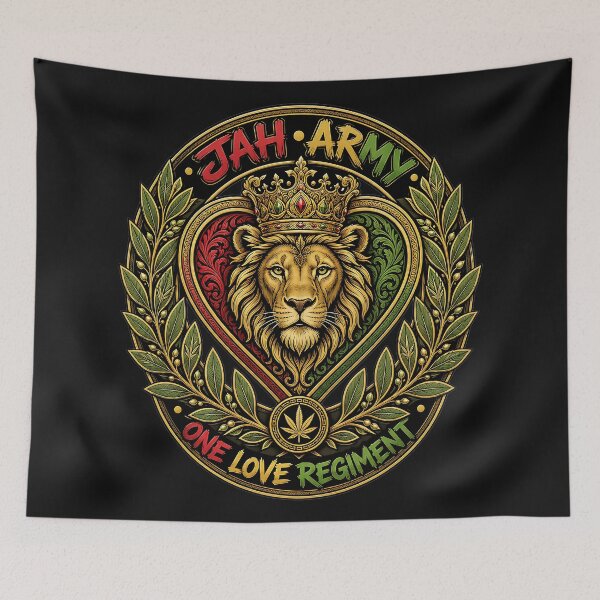 Item preview, JAH ARMY: ONE LOVE REGIMENT designed and sold by SavvyEarth.