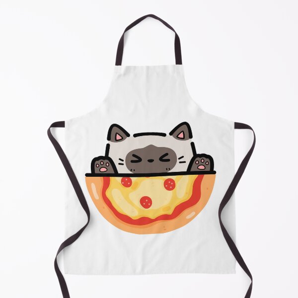 Item preview, Pizza loving Siamese Cat designed and sold by ValsCrazyCats.