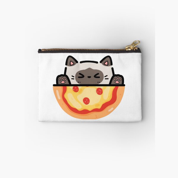 Item preview, Pizza loving Siamese Cat designed and sold by ValsCrazyCats.