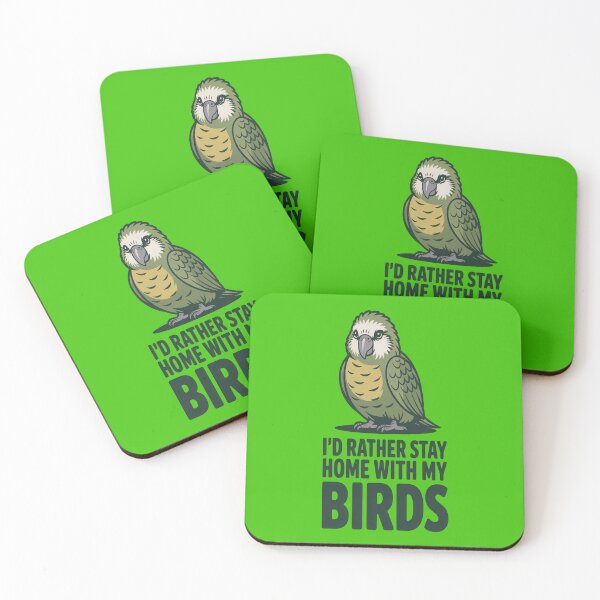 Item preview, Kakapo Parrot — I'd Rather Stay Home With My Birds | Exotic Bird Tee designed and sold by Max Store.