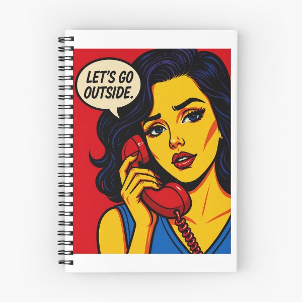 Item preview, Let’s Go Outside Pop Art Girl – Retro Comic Phone Aesthetic designed and sold by SabraDD.