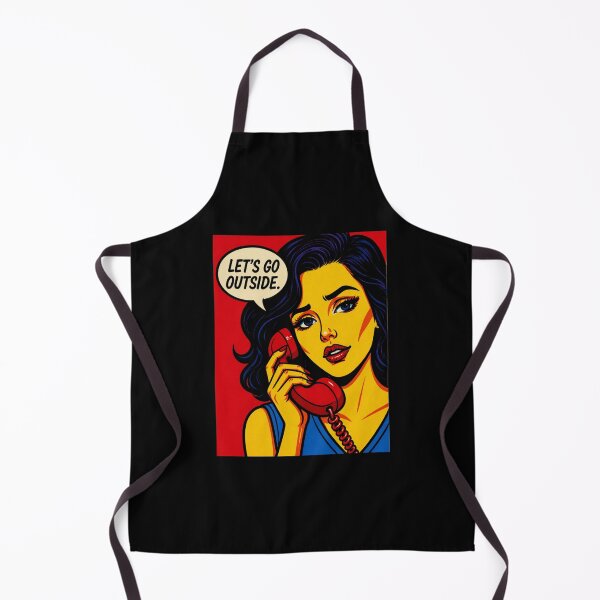 Item preview, Let’s Go Outside Pop Art Girl – Retro Comic Phone Aesthetic designed and sold by SabraDD.
