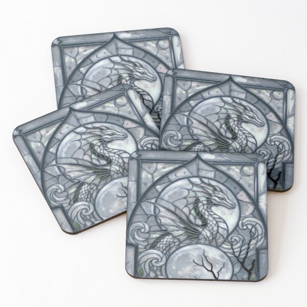 Item preview, Lunar Dragon Stained Glass Fantasy designed and sold by BriSher.