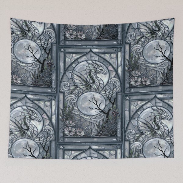 Item preview, Lunar Dragon Stained Glass Fantasy designed and sold by BriSher.