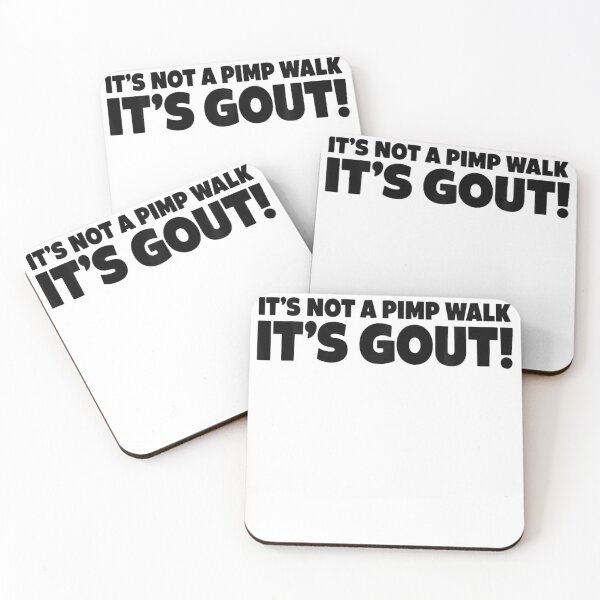 Item preview, It's Not A Pimp Walk It's Gout Funny Old Man Medical Humor  designed and sold by ivotee.