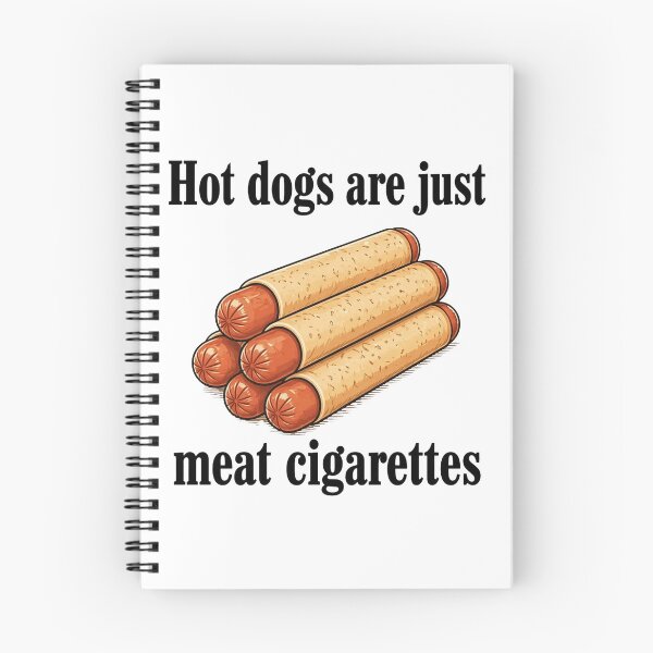 Item preview, Hot Dogs Are Just Meat Cigarettes Shirt, Funny Food Humor designed and sold by MutzelArts.