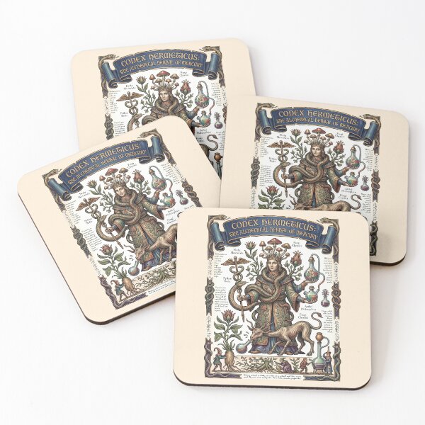 Item preview, Alchemist Brewing Potions Codex Herbaricus Illustration designed and sold by TeeARTHY.